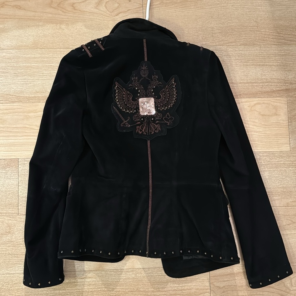 Leather old-style jacket - Picture 4 of 6